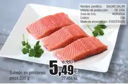 FROIZ Salmón en porciones pieza oferta