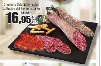 FROIZ Chorizo o Salchichón cular La Encina del Bierzo oferta