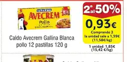 FROIZ Caldo Avecrem Gallina Blanca oferta