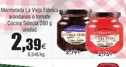 FROIZ Mermelada La Vieja Fábrica arándanos o tomate Cocina Select oferta