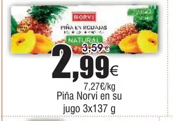 FROIZ Piña Norvi en su jugo oferta