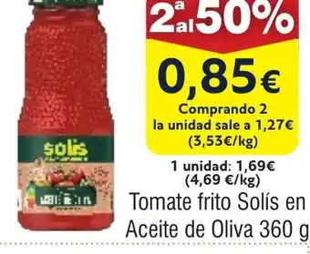 FROIZ Tomate frito Solís en Aceite de Oliva oferta