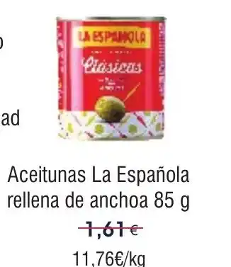 FROIZ LA ESPANOLA Aceitunas rellena de anchoa oferta