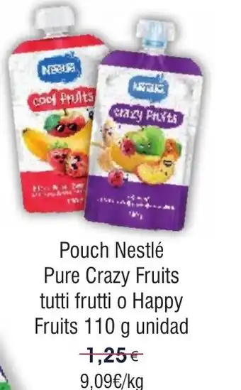 FROIZ NESTLE Pouch Pure Crazy Fruits tutti frutti o Happy Fruits oferta