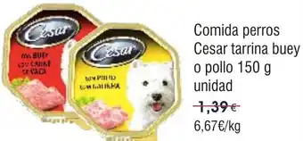 FROIZ CESAR Comida perros Cesar tarrina buey o pollo oferta