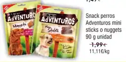 FROIZ Snack perros Adventuros mini sticks o nuggets oferta