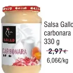 FROIZ GALLO Salsa carbonara oferta