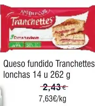 FROIZ TRANCHETTES Queso fundido lonchas 14 u oferta