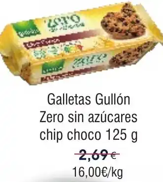 FROIZ GULLON Galletas Zero sin azúcares chip choco oferta