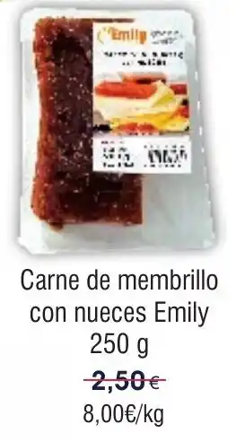 FROIZ EMILY Carne de membrillo con nueces oferta