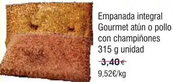 FROIZ Empanada integral Gourmet atún o pollo con champiñones oferta