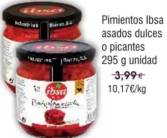 FROIZ Pimientos Ibsa asados dulces o picantes oferta