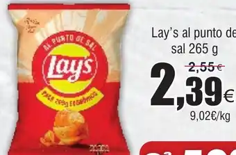FROIZ LAY'S al punto de sal oferta