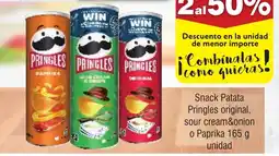 FROIZ PRINGLES Snack Patata original, sour cream&onion o Paprika oferta