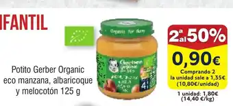 FROIZ Potito Gerber Organic eco manzana, albaricoque y melocotón oferta