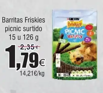 FROIZ FRISKIES Barritas picnic surtido 15 u oferta