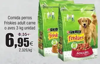 FROIZ FRISKIES Comida perros adult carne o aves oferta