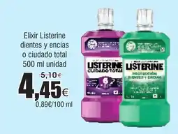 FROIZ LISTERINE lixir dientes y encías o ciudado total oferta