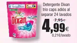 FROIZ DIXAN Detergente trio caps adiós al separar 24 lavados oferta