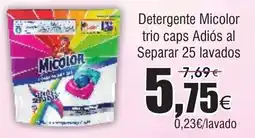 FROIZ MICOLOR Detergente trio caps Adiós al Separar 25 lavados oferta