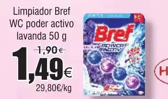 FROIZ BREF Limpiador WC poder activo lavanda oferta