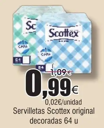 FROIZ SCOTTEX Servilletas original decoradas 64 u oferta