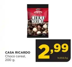 Alimerka CASA RICARDO Choco cereal, oferta