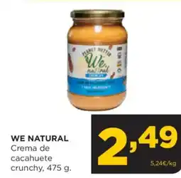 Alimerka WE NATURAL Crema de cacahuete crunchy oferta