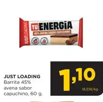 Alimerka JUST LOADING Barrita 45% avena sabor capuchino oferta