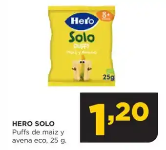 Alimerka HERO SOLO Puffs de maiz y avena eco oferta