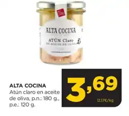 Alimerka ALTA COCINA Atún claro en aceite de oliva oferta