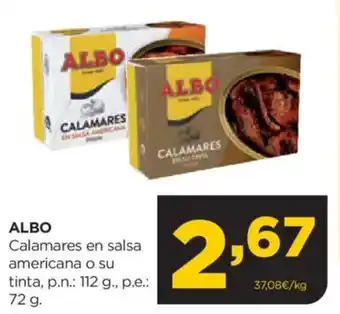 Alimerka ALBO Calamares en salsa americana o su tinta, p.n.: oferta