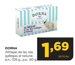 Alimerka DORNA Almejas de las rias gallegas al natural, oferta