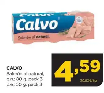 Alimerka CALVO Salmón al natural, p.n oferta