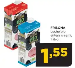 Alimerka FRISONA Leche bio entera o semi, oferta