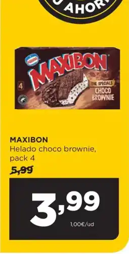 Alimerka MAXIBON Helado choco brownie oferta