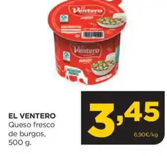 Alimerka EL VENTERO Queso fresco de burgos oferta