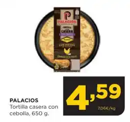 Alimerka PALACIOS Tortilla casera con cebolla oferta