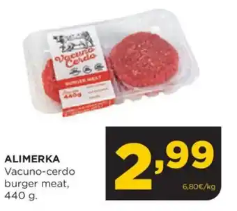 Alimerka ALIMERKA Vacuno-cerdo burger meat, oferta