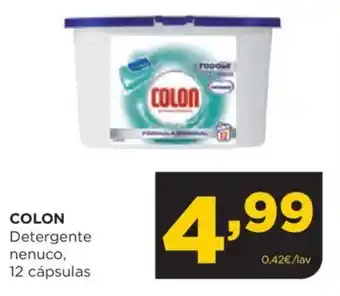 Alimerka COLON Detergente nenuco, 12 cápsulas oferta