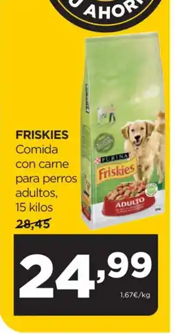 Alimerka FRISKIES Comida con carne para perros adultos oferta