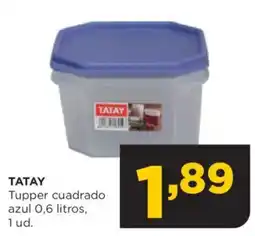 Alimerka TATAY Tupper cuadrado azul oferta