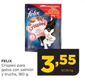 Alimerka FELIX Crispies para gatos con salmón y trucha oferta