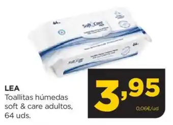 Alimerka LEA Toallitas húmedas soft & care adultos oferta