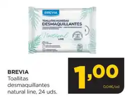 Alimerka BREVIA Toallitas desmaquillantes natural line oferta