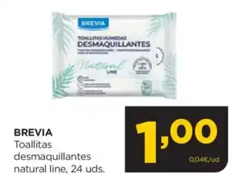 Alimerka BREVIA Toallitas desmaquillantes natural line oferta