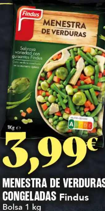 Gadis FINDUS Menestra de verduras congeladas oferta