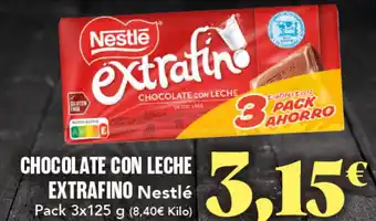 Gadis NESTLE Chocolate con leche extrafino oferta