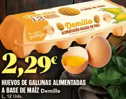 Gadis DEMILLO Huevos de gallinas alimentadas a base de maíz oferta