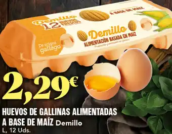 Gadis DEMILLO Huevos de gallinas alimentadas a base de maíz oferta